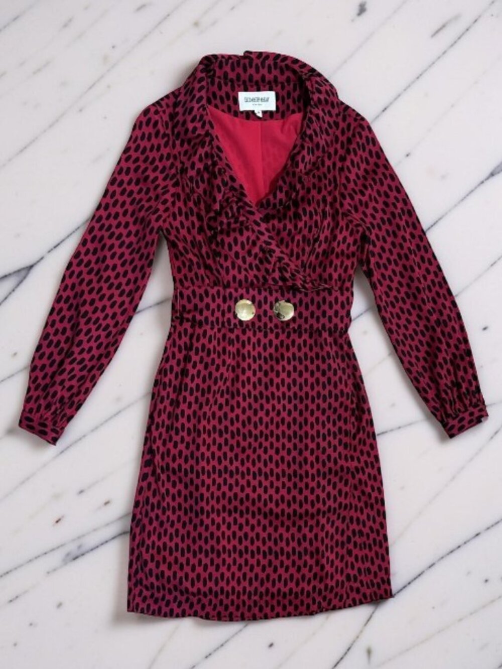 Elizabeth McKay Scotland Silk Wrap Dress 6